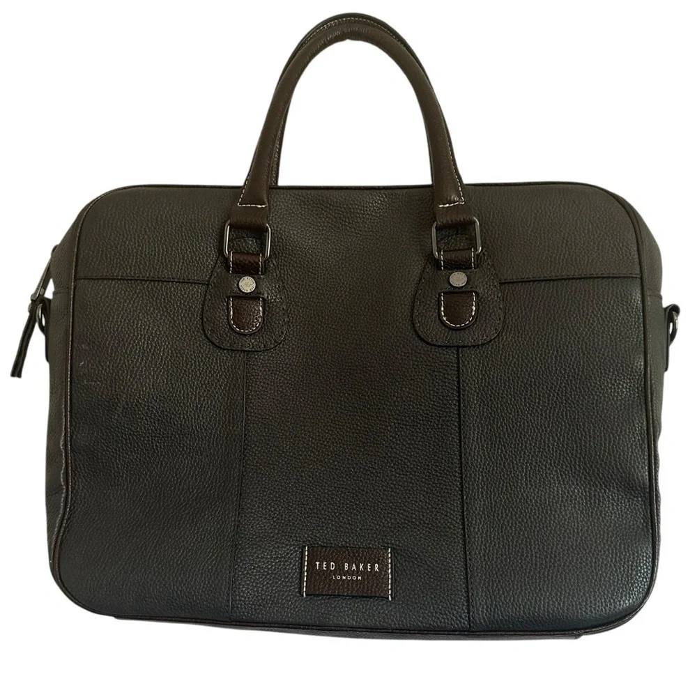 TED BAKER LEATHER HOOSTEN TRAVEL DOCUMENTS BAG